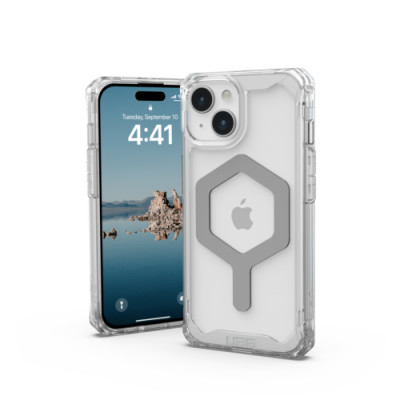 UAG iPhone 15 Plus Mobilskal Magsafe Plyo - Ice/Silver