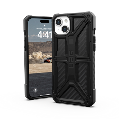 UAG iPhone 15 Plus Mobilskal Monarch - Carbon Fiber
