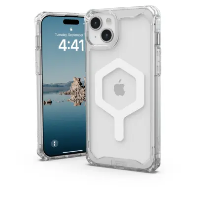 UAG Plyo Case with MagSafe (iPhone 15 Plus) - Transparent/silver