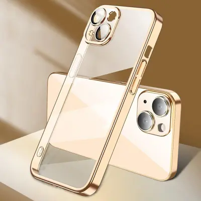 X-LEVEL iPhone 15 Plus Fodral med Kamera Linsskydd - Guld