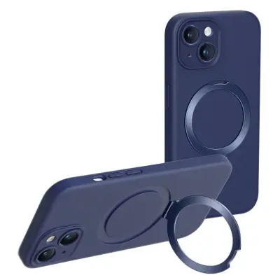 XUNDD iPhone 15 Plus Reno Mobilskal Magnetisk Blå Liquid Silicone