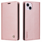 YIKATU iPhone 15 Plus Plånboksfodral - Rosaguld