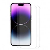[2-PACK] iPhone 15 Pro Max Härdat Glas Skärmskydd - Clear