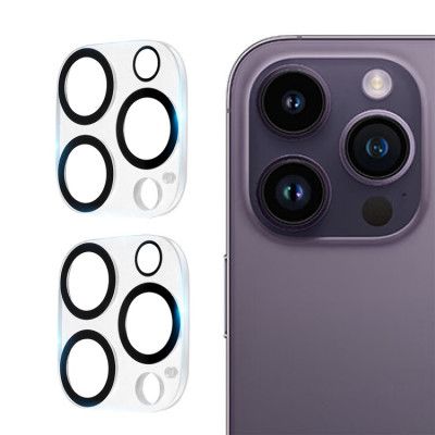 [2-PACK] iPhone 15 Pro Max/15 Pro Kameralinsskydd i Härdat glas