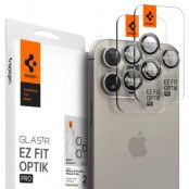 [2-PACK] Spigen iPhone 15 Pro/15 Pro Max Kameralinsskydd i Härdat Glas