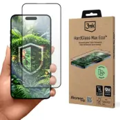 3MK iPhone 15 Pro Max Härdat glas Skärmskydd Eco Max - Svart