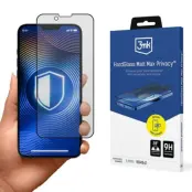 3MK iPhone 15 Pro Max Härdat glas Skärmskydd Matt Max Privacy