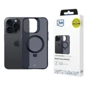 3MK iPhone 15 Pro Max Mobilskal MagSafe Smoke Stativ - Svart