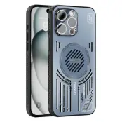 ABEEL iPhone 15 Pro Max Skal Aluminium + PC + TPU - Blå