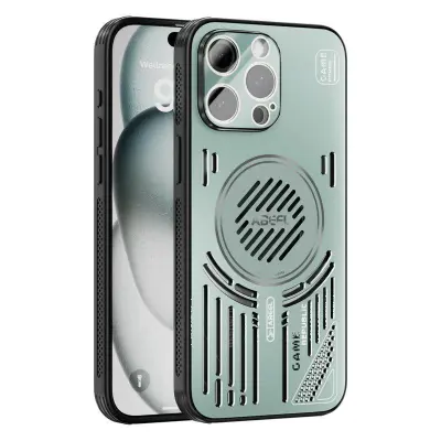 ABEEL iPhone 15 Pro Max Mobilskal Aluminium + PC + TPU - Ljusgrön