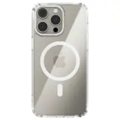 ABEEL iPhone 15 Pro Max Skal MagSafe Anti Scratch Transparent Vit