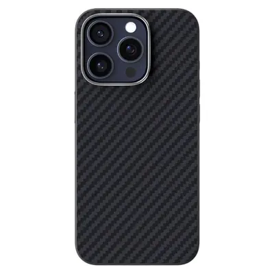 ABEEL iPhone 15 Pro Max Skal MagSafe Kolfiber Svart