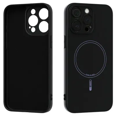 ABEEL iPhone 15 Pro Max Skal MagSafe Svart Liquid Silicone