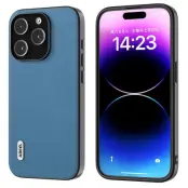 ABEEL iPhone 15 Pro Max Skal Sky Blue Texturerad PU Läder+TPU