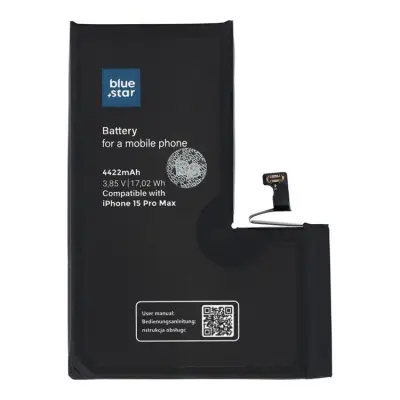 Blue Star iPhone 15 Pro Max Batteri 4422 mAh