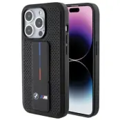 BMW iPhone 15 Pro Max Mobilskal Grip Stand Smooth&Perforated