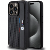 BMW iPhone 15 Pro Max Mobilskal Perforated Tricolor Line