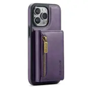 DG.MING M5 Series Mobilskal till iPhone 15 Pro Max Plånboksfodral Lila