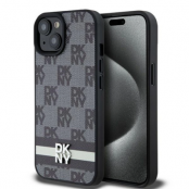 DKNY Galaxy S24 Ultra Mobilskal Läder Checkered Mono Pattern