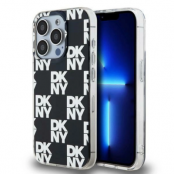 DKNY iPhone 15 Pro Max Mobilskal IML Checkered Mono Pattern