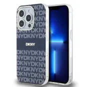DKNY iPhone 15 Pro Max Mobilskal Magsafe IML Mono&Stripe - Blå