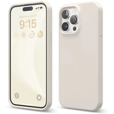 Elago Silicone Case (iPhone 15 Pro Max) - Vit
