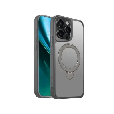 Etteri iPhone 15 Pro Max Mobilskal MagSafe Matt Ring - Grå