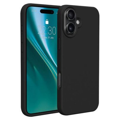 Etteri iPhone 16 Mobilskal Silikon - Svart