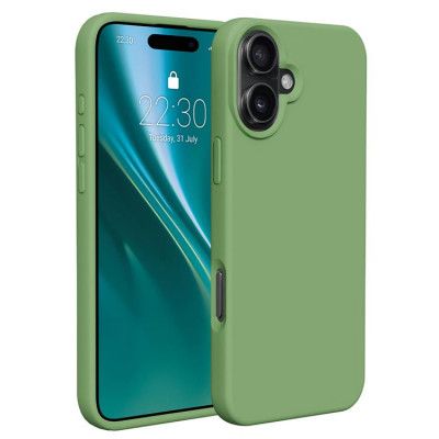 Etteri iPhone 16 Plus Mobilskal Silikon - Ljusgrön