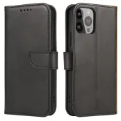 Galaxy S25 Plånboksfodral Magnet med Flap - Svart