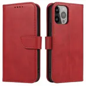 Galaxy S25 Plus Plånboksfodral Magnet med Flap - Röd