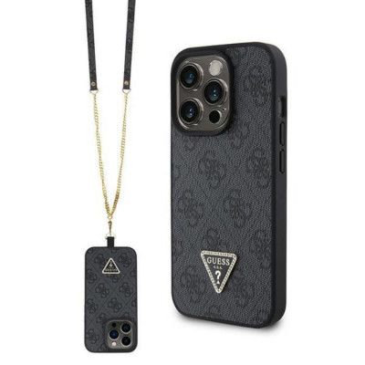 Guess iPhone 15 Pro Max Mobilskal Crossbody Metall Logo