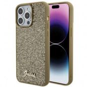 Guess iPhone 15 Pro Max Mobilskal Disco Metal Script - Guld