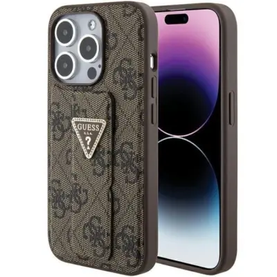 Guess iPhone 15 Pro Max Mobilskal Grip Stand Triangle Strass