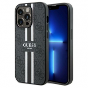 Guess iPhone 15 Pro Max Mobilskal Magsafe Stripes - Svart