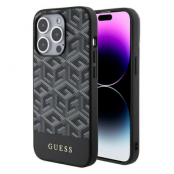 Guess iPhone 15 Pro Max Mobilskal Magsafe GCube Stripes - Svart