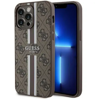 Guess iPhone 15 Pro Max Mobilskal MagSafe MagSafe 4G Printed Stripes