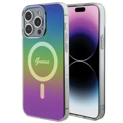 Guess iPhone 15 Pro Max Mobilskal MagSafe MagSafe IML Iridescent