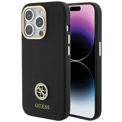 Guess iPhone 15 Pro Max Mobilskal MagSafe Silikon Strass