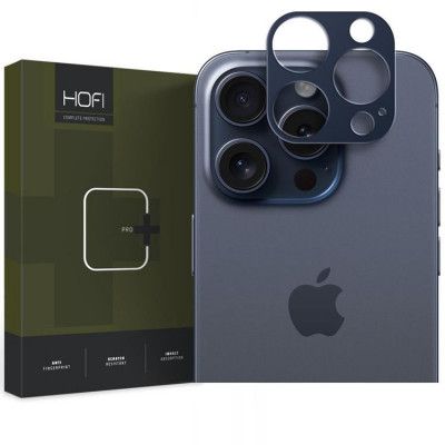 Hofi iPhone 15 Pro/Pro Max Kameralinsskydd i Härdat Glas - Navy