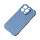 iPhone 15 Mobilskal MagSafe Silikon - Marinblå