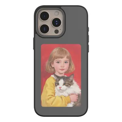 iPhone 15 Pro Max Mobilskal E-Ink 4''HD 4 Färger NFC (Svart)
