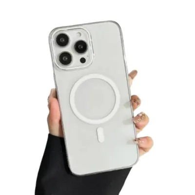 iPhone 15 Pro Max Mobilskal MagSafe Compatible Protective - Vit (Vit)