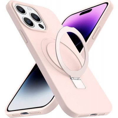 iPhone 15 Pro Max Mobilskal Magsafe Liquid Silikon - Rosa