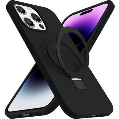 iPhone 15 Pro Max Mobilskal Magsafe Liquid Silikon - Svart