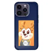 iPhone 15 Pro Max Mobilskal NFC DIY Customized HD Smart E-Ink - Blå