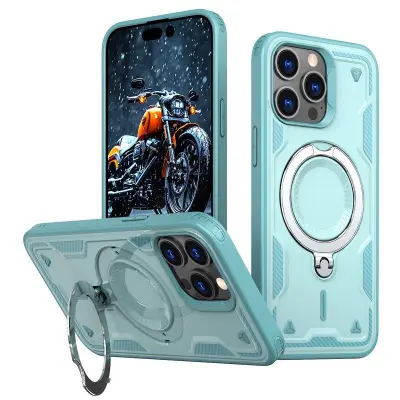 iPhone 15 Pro Max Skal Plast Militärt Skydd - Baby Blue