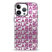 JAUCASE iPhone 15 Pro Max Mobilskal Letters Design Matte - Lila