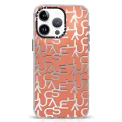 JAUCASE iPhone 15 Pro Max Mobilskal Letters Design Matte - Orange