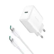 Joyroom JR-TCF24 Snabbladdare 30W PD QC SFC med Typ-C Kabel 1m